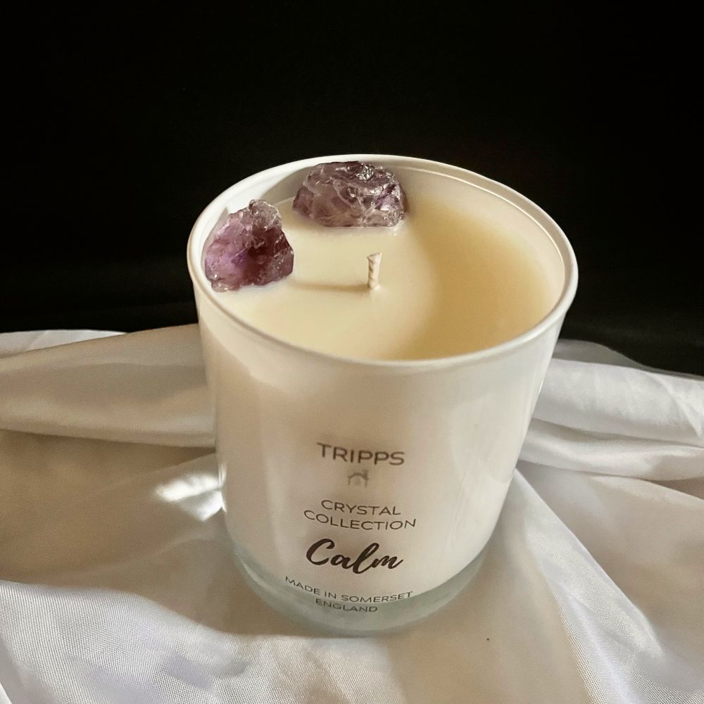 Amethyst Crystal Candle - Calm Collection